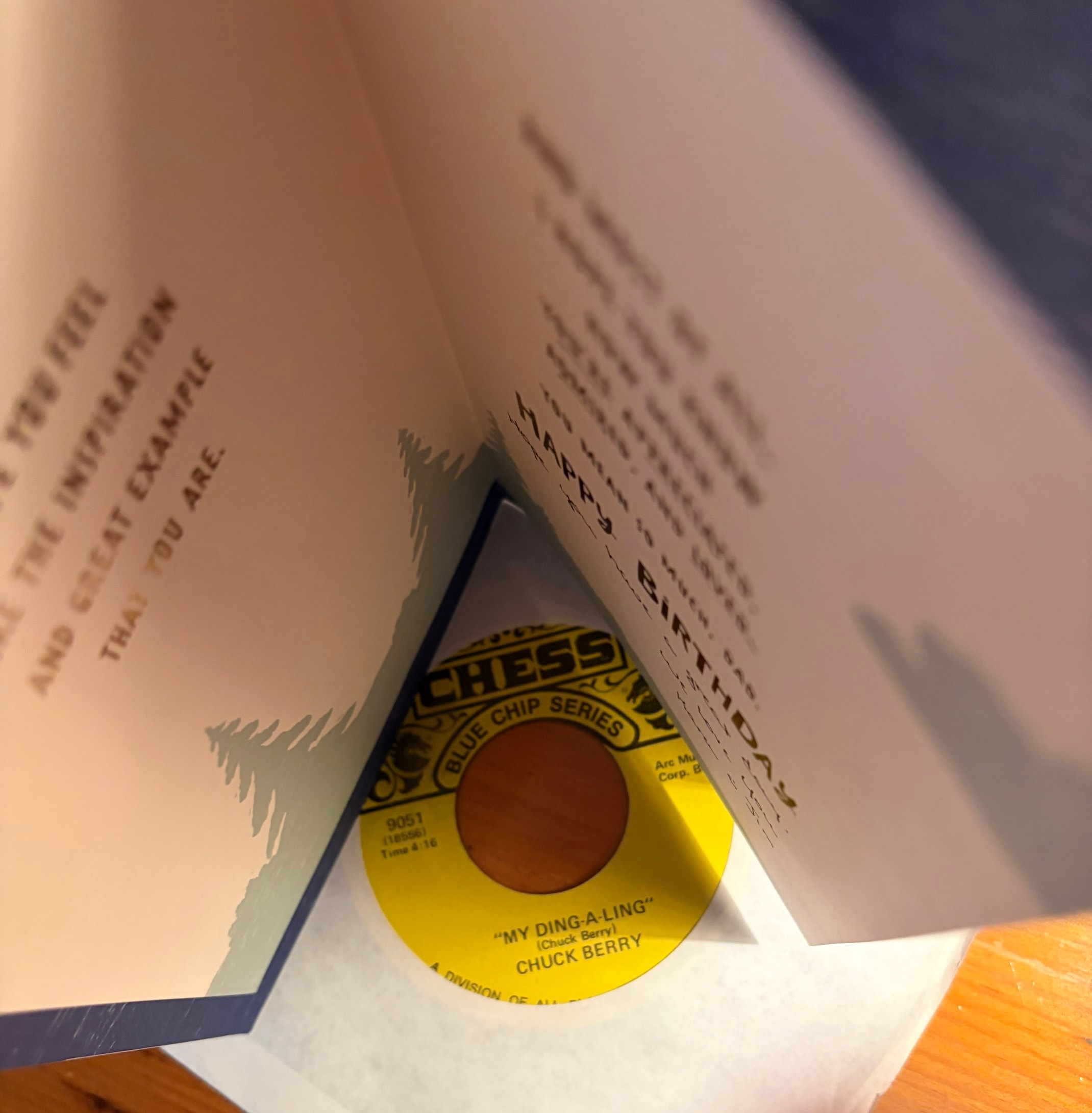 Chuck Berry My Ding-A-Ling 45 rpm record